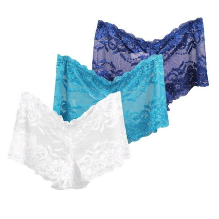 Xmarks Women s Hipster Lace Trim Boyshort Underwear Breathable Soft Stretch Panties Sheer Underpants Plus Size(3-Packs)
Xmarks Women s Hipster Lace Trim Boyshort Underwear Breathable Soft Stretch Panties Sheer Underpants Plus Size(3-Packs)