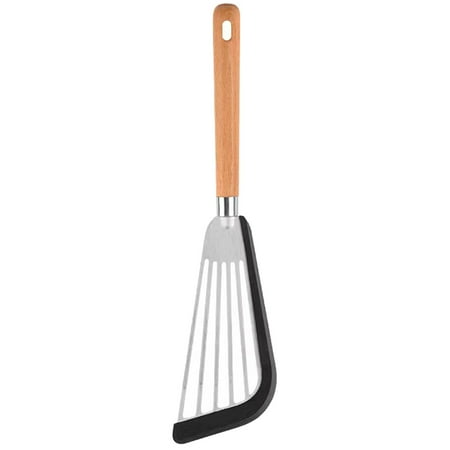 Hloma Hollow Oil Filter Hanging Hole Wooden Handle Stainless Steel Frying Spatula Silicone Edge Non-stick Pan Fried Egg Pancake Spatula Kitchen Gadget
Hloma Hollow Oil Filter Hanging Hole Wooden Handle Stainless Steel Frying Spatula Silicone Edge Non-stick Pan Fried Egg Pancake Spatula Kitchen Gadget