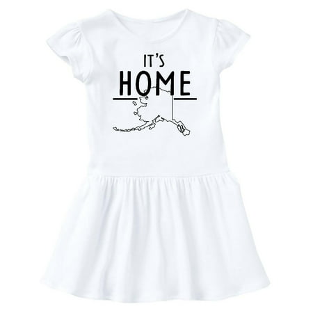 Inktastic It s Home- Alaska State Outline Gift Baby Girl Dress
