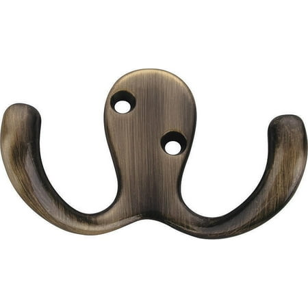 ProSource Double Prong Robe Hook 1-13/16 In L 5/64 In Mounting Hole Die-Cast Zinc Antique Brass
ProSource Double Prong Robe Hook 1-13/16 In L 5/64 In Mounting Hole Die-Cast Zinc Antique Brass