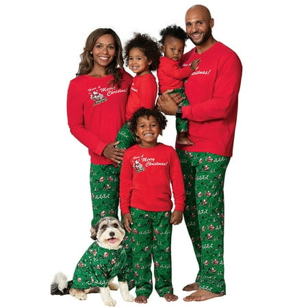 Family Matching Christmas Pajamas Set Santa Claus Letter Print Long Sleeve Round Neck T-Shirt Elk Print Pants for Family
Family Matching Christmas Pajamas Set Santa Claus Letter Print Long Sleeve Round Neck T-Shirt Elk Print Pants for Family
