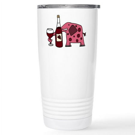 CafePress - Pink Elephant Drinking Wine Mugs - Insulated Stainless Steel Travel Tumbler 20 oz.
CafePress - Pink Elephant Drinking Wine Mugs - Insulated Stainless Steel Travel Tumbler 20 oz.