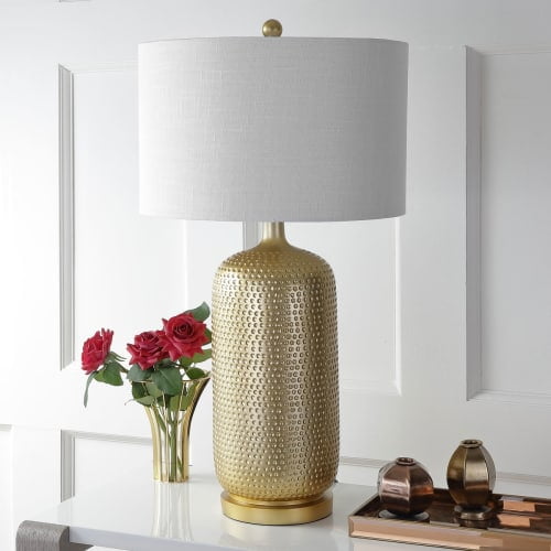 Sophia 30" Resin LED Table Lamp, Gold by JONATHAN Y