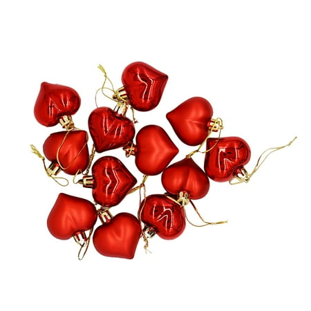 NUOLUX 24Pcs Heart Shape Christmas Pendant Decoration Creative Xmas Plastic Balls Lovely Heart Christmas Pendant Hanging Ornament (Red)
NUOLUX 24Pcs Heart Shape Christmas Pendant Decoration Creative Xmas Plastic Balls Lovely Heart Christmas Pendant Hanging Ornament (Red)
