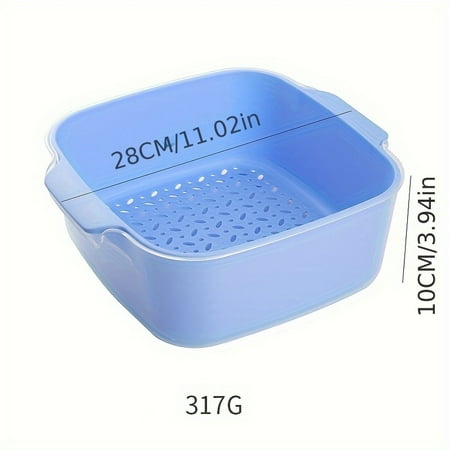 SHZHLAIFUZB 1pc Reusable Double Layer Plastic Drain Basket for Kitchen Household Vegetable Washing Colander Strainer Basket Fruits Washing Kitchen Gadgets and Accessories
SHZHLAIFUZB 1pc Reusable Double Layer Plastic Drain Basket for Kitchen Household Vegetable Washing Colander Strainer Basket Fruits Washing Kitchen Gadgets and Accessories