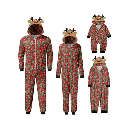 Listenwind Family Christmas Pjs Matching Sets Jumpsuit Onesie with Hood Christmas Pajamas for Family Holiday Xmas Sleepwear
Listenwind Family Christmas Pjs Matching Sets Jumpsuit Onesie with Hood Christmas Pajamas for Family Holiday Xmas Sleepwear