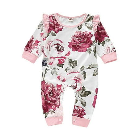 elfinBE Newborn Baby Girl Floral Print Ruffle Hem Long Sleeved Pants Outfit Jumpsuit 0-18Months
elfinBE Newborn Baby Girl Floral Print Ruffle Hem Long Sleeved Pants Outfit Jumpsuit 0-18Months