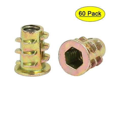 Unique Bargains M4x10mm Interface Hex Socket Threaded Insert Nuts 60pcs for Wood Furniture
Unique Bargains M4x10mm Interface Hex Socket Threaded Insert Nuts 60pcs for Wood Furniture