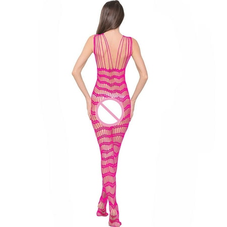 Follure Ladies casual underwear bra Women Open Crotch Bodystockings Perspective Underwear Pajama Hot Pink One size
Follure Ladies casual underwear bra Women Open Crotch Bodystockings Perspective Underwear Pajama Hot Pink One size