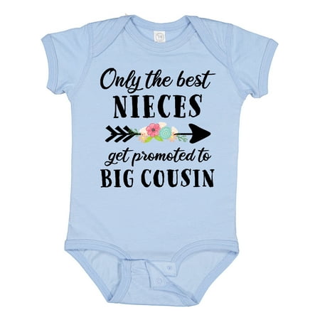Inktastic Only the Best Nieces Get Promoted to Big Cousin Gift Baby Boy or Baby Girl Bodysuit
Inktastic Only the Best Nieces Get Promoted to Big Cousin Gift Baby Boy or Baby Girl Bodysuit