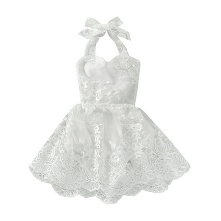 MissiMae Infant Baby Girls Romper Dress Lace Tie-Up Halter Neck Sleeveless Backless Bodysuits Summer Casual Jumpsuits 0-24M
MissiMae Infant Baby Girls Romper Dress Lace Tie-Up Halter Neck Sleeveless Backless Bodysuits Summer Casual Jumpsuits 0-24M