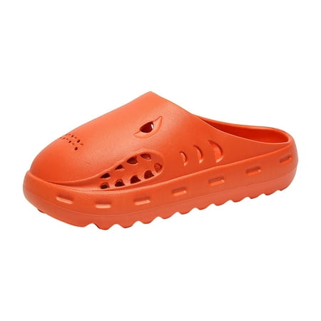 Womens Mens Closed Toe Clog Sandals Super Soft Platform Mules Slides Anti Slip Bedroom Bath Home Slippers Beach Shoes