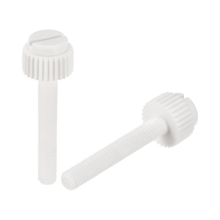 Uxcell Plastic Machine Screws M4x25mm PP Slotted Knurled Fasteners Bolts White 100Pack
Uxcell Plastic Machine Screws M4x25mm PP Slotted Knurled Fasteners Bolts White 100Pack