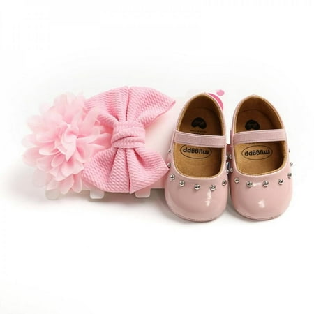 SweetCandy Baby Girl Rivet Sweet Princess Toddler Shoes + Hair Accessory Two Set 0-18M
SweetCandy Baby Girl Rivet Sweet Princess Toddler Shoes + Hair Accessory Two Set 0-18M