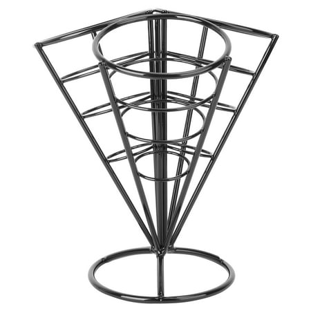 NUOLUX 1pc French Fries Mesh Stand Cone Shape Food Holder Snack Serving Rack (Black)
NUOLUX 1pc French Fries Mesh Stand Cone Shape Food Holder Snack Serving Rack (Black)