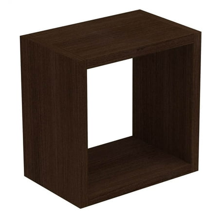 Decorative Wall Panel and Floating Shelf in Tobacco
