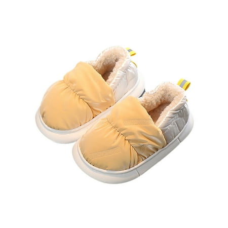 Ritualay Girls Cozy Loafer Slipper Anti-Slip Low Top House Shoes Indoor Casual Round Toe Winter Slippers Yellow 10C
Ritualay Girls Cozy Loafer Slipper Anti-Slip Low Top House Shoes Indoor Casual Round Toe Winter Slippers Yellow 10C