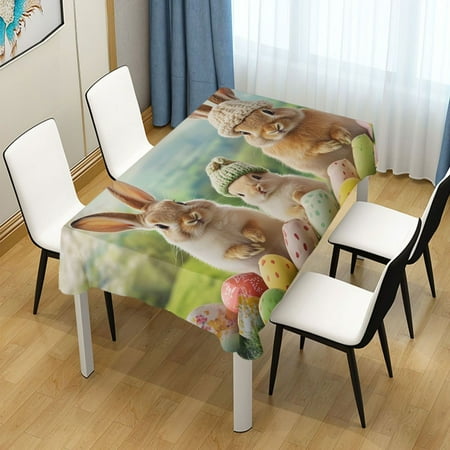 ALAZA Esater Bunny Family Rectangle Tablecloth Tablecover Dinning Table Cloth 60 x120 
ALAZA Esater Bunny Family Rectangle Tablecloth Tablecover Dinning Table Cloth 60 x120