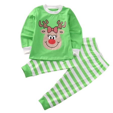 Toddler Baby Boy Girl Kids Deer Striped Pajamas Sleepwear Christmas Outfits Set Clothes Suit
Toddler Baby Boy Girl Kids Deer Striped Pajamas Sleepwear Christmas Outfits Set Clothes Suit
