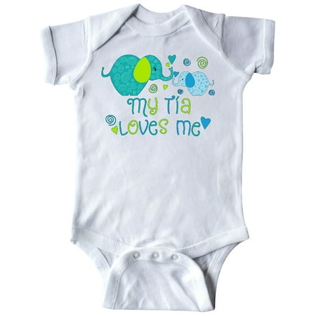 Inktastic My Tía Loves Me- cute elephants Gift Baby Boy or Baby Girl Bodysuit
Inktastic My Tía Loves Me- cute elephants Gift Baby Boy or Baby Girl Bodysuit