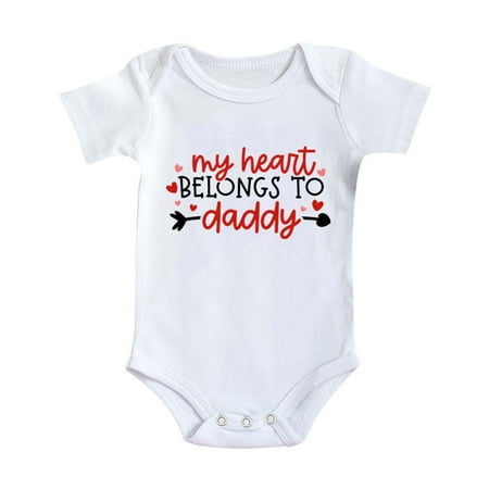 JIKNTTR Baby Romper Bodysuit Valentine s Day Letter Print Short Sleeve Romper Jumpsuit Bodysuits For Children Clothes Cute Fashionable Onesies Bodysuits
JIKNTTR Baby Romper Bodysuit Valentine s Day Letter Print Short Sleeve Romper Jumpsuit Bodysuits For Children Clothes Cute Fashionable Onesies Bodysuits