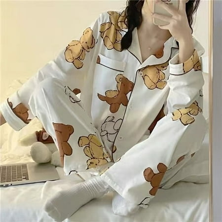 CoCopeaunt Cow Print Pajamas Two Piece Set Autumn Pijamas Women Cotton Cute Home Clothes Pyjamas Sleepwear Japanese Style Kawaii
CoCopeaunt Cow Print Pajamas Two Piece Set Autumn Pijamas Women Cotton Cute Home Clothes Pyjamas Sleepwear Japanese Style Kawaii