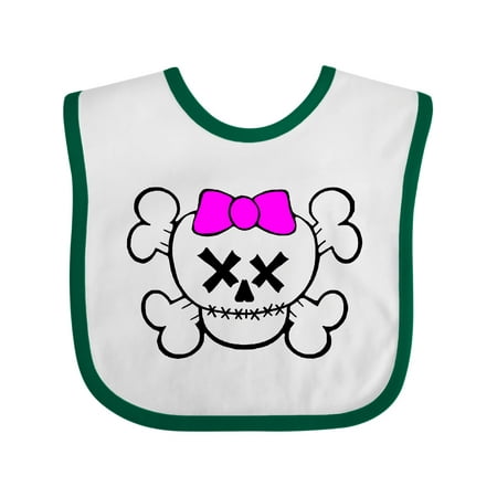 Inktastic Skull with X Eyes Gift Baby Boy Bib