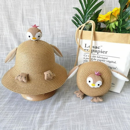Promotion!Kids Girls 50+ UPF Sun Protection Hat Summer Sunshade Hat Straw Beach Sun Hat + Straw Bag
Promotion!Kids Girls 50+ UPF Sun Protection Hat Summer Sunshade Hat Straw Beach Sun Hat + Straw Bag