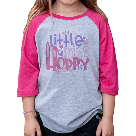 7 ate 9 Apparel Girls Happy Easter Shirts - Litte Miss Hoppy Pink Shirt 4T
