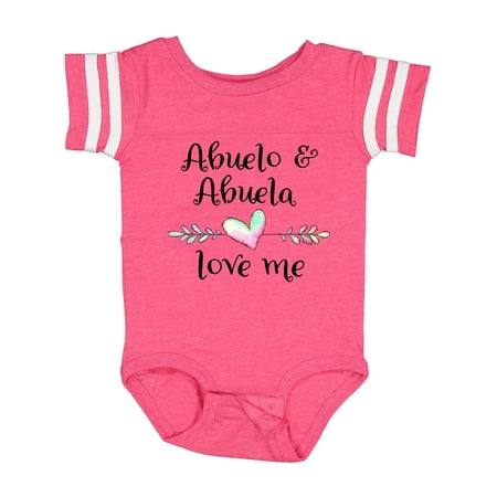 Inktastic Abuelo and Abuela Love Me- Heart Grandchild Gift Baby Boy or Baby Girl Bodysuit
Inktastic Abuelo and Abuela Love Me- Heart Grandchild Gift Baby Boy or Baby Girl Bodysuit