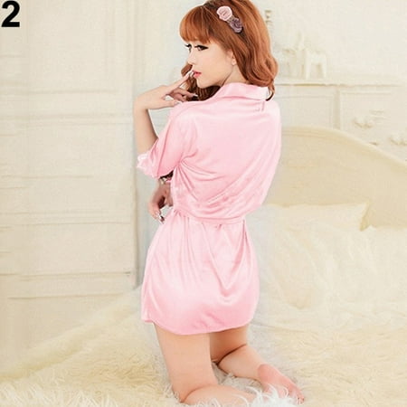YXGla Women Sexy Robe Dress Sleepwear Nightwear Open Front Belted Nightgown Pajamas
YXGla Women Sexy Robe Dress Sleepwear Nightwear Open Front Belted Nightgown Pajamas