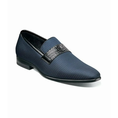 Stacy Adams Tazzi Saddle Ornament Slip-On Shoes Comfort Navy Multi 25529-492