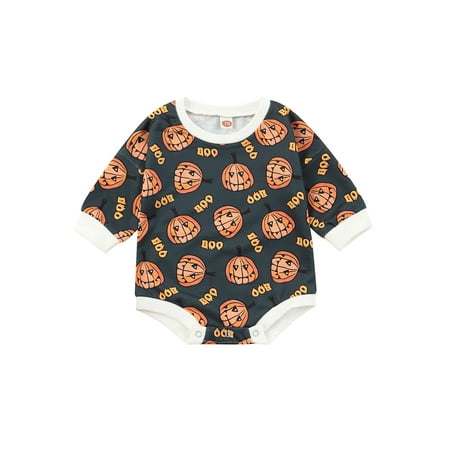 Bagilaanoe Newborn Baby Girl Boy Halloween Rompers Tops Pumpkin Print Long Sleeve Bodysuit 6M 9M 12M 24M Infant One Piece Jumpsuit
Bagilaanoe Newborn Baby Girl Boy Halloween Rompers Tops Pumpkin Print Long Sleeve Bodysuit 6M 9M 12M 24M Infant One Piece Jumpsuit