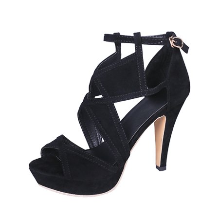 high heels for Women Heel Fashion Women Sandals Fish Size Suede High Mouth Plus Buckle Women s high heels Flock heeled sandals Black
high heels for Women Heel Fashion Women Sandals Fish Size Suede High Mouth Plus Buckle Women s high heels Flock heeled sandals Black