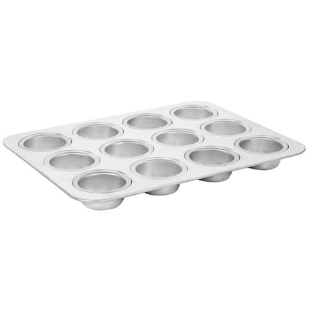 Baker s Glee 12 Cup Aluminum Muffin Pan in Silver