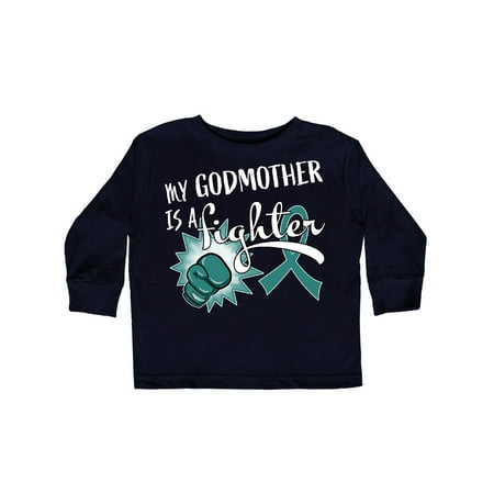 Inktastic Ovarian Cancer Awareness My Godmother is a Fighter Gift Toddler Boy or Toddler Girl Long Sleeve T-Shirt
Inktastic Ovarian Cancer Awareness My Godmother is a Fighter Gift Toddler Boy or Toddler Girl Long Sleeve T-Shirt