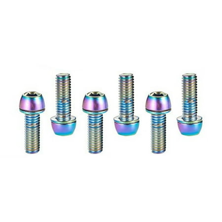 Catinbow Bike Stem Bolts M518mm Titanium Alloy Conical Head Bolts Screws