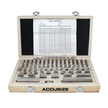 Accusize 81 Pc Grade AS-2 Steel Gage Block Set P900-S583
