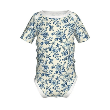 Adobk Vintage Blue Floral Print Baby Climbing Clothes Jumpsuit Rompers Classic Rompers Child Short sleeve Bodysuits-6 Months
Adobk Vintage Blue Floral Print Baby Climbing Clothes Jumpsuit Rompers Classic Rompers Child Short sleeve Bodysuits-6 Months