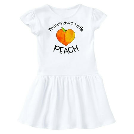 Inktastic Mawmaw s Little Peach Cute Peach Heart Gift Toddler Girl Dress