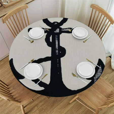 Orinice Anchor Rope Hook Round Table Cover Stain Resistant Washable Indoor Outdoor Tablecloth Kitchen Dining Wedding Parties 100% Polyester Fiber 54-58
Orinice Anchor Rope Hook Round Table Cover Stain Resistant Washable Indoor Outdoor Tablecloth Kitchen Dining Wedding Parties 100% Polyester Fiber 54-58