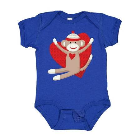 Inktastic Hug Sock Monkey Gift Baby Boy or Baby Girl Bodysuit