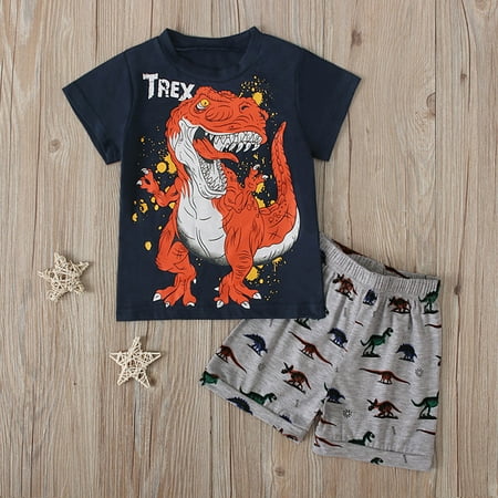 QISIWOLE Boys Summer Dinosaur Print Short-sleeved Top + Shorts Two-piece Children s Suit summer savings !
QISIWOLE Boys Summer Dinosaur Print Short-sleeved Top + Shorts Two-piece Children s Suit summer savings !
