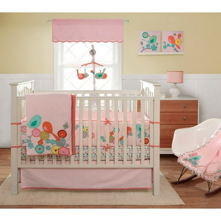 Migi Modern Blossom 3-Piece Crib Bedding Set