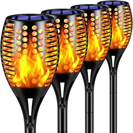 Solar Lights Waterproof Flashing Flame Torches Safe Outdoor Decor Lighting with Auto On / Off 4pcs
Solar Lights Waterproof Flashing Flame Torches Safe Outdoor Decor Lighting with Auto On / Off 4pcs