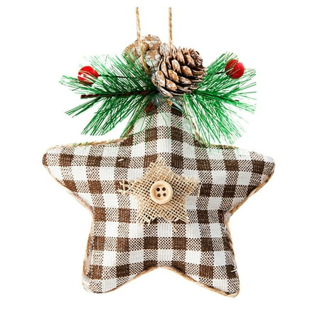 WIQUOKETT Fall Decor Christmas Hangings Linen Five Pointed Star Sticky Decoration Conifer Material Christmas Tree Decorations Fall Decorations for Home
WIQUOKETT Fall Decor Christmas Hangings Linen Five Pointed Star Sticky Decoration Conifer Material Christmas Tree Decorations Fall Decorations for Home