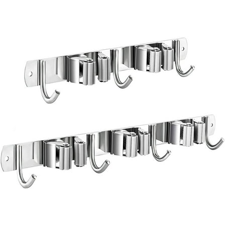 Broom And Mop Holder Wall Mounted Broom Hanger Broom Holder Stainless Steel Heavy Duty Broom Racks For Laundry Room Garage Garden Bathroom(304 Gray 4 Hooks 3 Clips)
Broom And Mop Holder Wall Mounted Broom Hanger Broom Holder Stainless Steel Heavy Duty Broom Racks For Laundry Room Garage Garden Bathroom(304 Gray 4 Hooks 3 Clips)