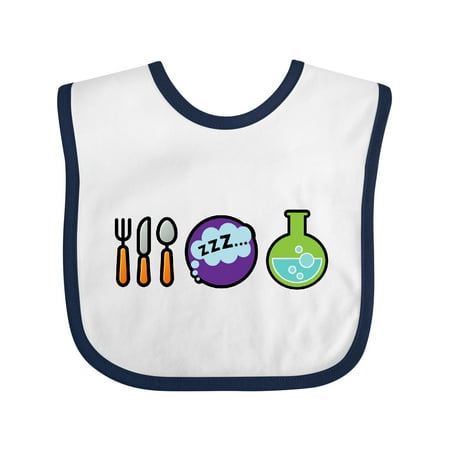 Inktastic Eat Sleep Science Chemistry Gift Baby Boy or Baby Girl Bib