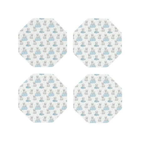 Honeii Playful Polar Bear Pals Print Leather Coaster Set of 4 Ideal for Safeguarding Your Furniture from Drinks Spills and Effortless Cleanup-Octagon
Honeii Playful Polar Bear Pals Print Leather Coaster Set of 4 Ideal for Safeguarding Your Furniture from Drinks Spills and Effortless Cleanup-Octagon