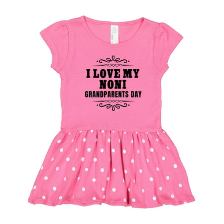Inktastic Grandparents Day I Love My Noni Gift Toddler Girl Dress